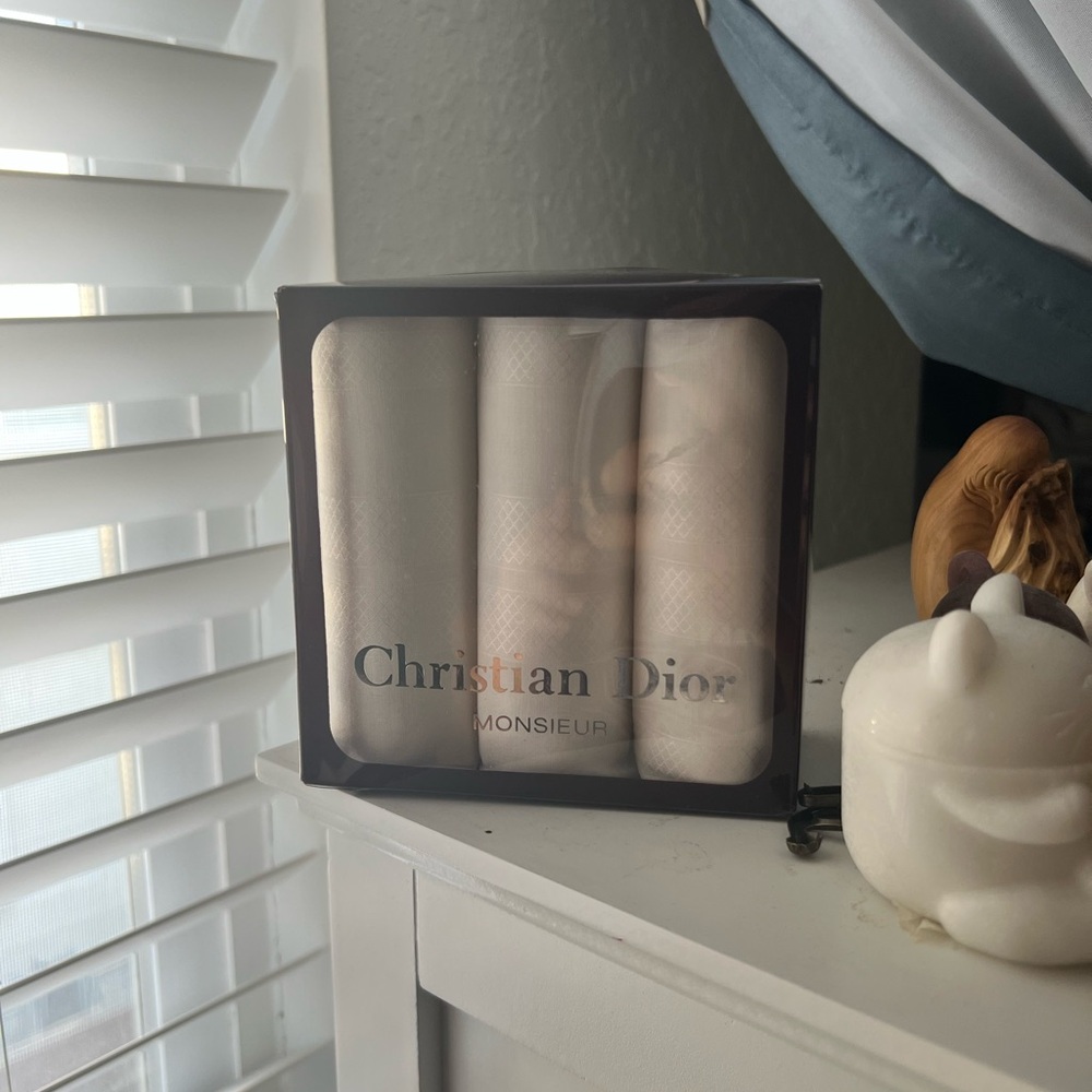 Dior White Handkerchief